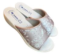 inblu Ciabatte Donna sanitarie Aperte Azalea pianta Anatomica Comoda Sottopiede Soft ricoperto in Pelle (Rosa Lucido, Sistema Taglie Calzature EU, Adulto, Donna, Numero, Media, 37)