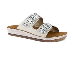 inblu Ciabatte Doppia Fascia Dettaglio Leopardato, Sandali Donna, Sabbia, 36 EU