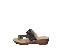 inblu Ciabatte Infradito con Fascia e Strass, Sandali Donna, Nero, 40 EU