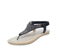 Inblu Ciabatte Infradito In Sintetico Nero - Taglia 37 [24cm] Scarpe Donna