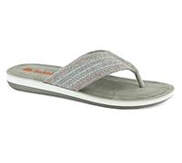 inblu, Ciabatte Infradito in Tessuto con Cuciture a Vista, Uomo, Grigio, 43