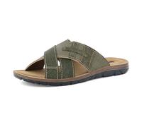 inblu Ciabatte Uomo a Fasce Incrociate con Plantare in Ecopelle Imbottito, Tundra, 42 EU