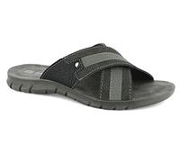 inblu, ciabatte uomo a fasce incrociate, Uomo, nero, 40