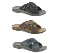 INBLU Ciabatte Uomo Estive Punta aperta A Fasce Incrociate, Uomo