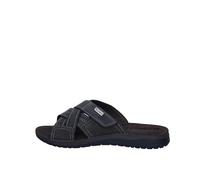 inblu Ciabatte Uomo Estivi a Strappo Pantofole da Estate per Casa Mare Spiaggia Scarpe Slip on Sandali Comodi in Vera Pelle Morbido ID0007 (Antracite,41)