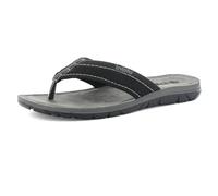 inblu Ciabatte Uomo Infradito con Plantare in Ecopelle Imbottito, Suola Leggera e Resistente, dal 39 al 46, Nero, 40 EU