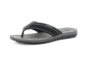 inblu Ciabatte Uomo Infradito con Plantare in Ecopelle Imbottito, Suola Leggera e Resistente, dal 39 al 46, Nero, 40 EU