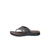 Inblu Ciabatte Uomo Infradito con Plantare in Pelle Imbottito, Antracite, 40 EU