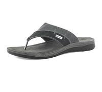 inblu Ciabatte Uomo Infradito con Plantare in Vera Pelle Imbottito, dal 39 al 46, Nero, 43 EU