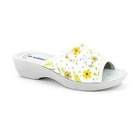 inblu - Colorati inblu zoccoli aperti floreali, Donna, bianco, 38