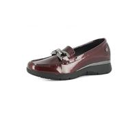 inblu Donna Lucidi con Fibbia, Mocassino con Inserto Elastico, Bordeaux, 37 EU