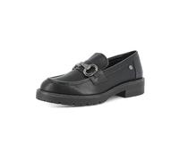 inblu Donna Slip On in Ecopelle con Morsetto, Mocassino con Tacco, Nero, 40 EU