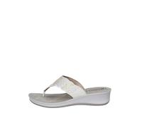 inblu Infradito con Fascia e Strass, Donna, Bianco, 40 EU