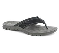 inblu Infradito con Fascia in Tessuto, Uomo, Nero, 40 EU