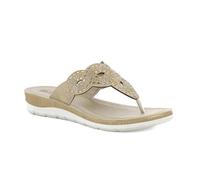 inblu Infradito Donna Eleganti con Decoro Traforato e Strass - Comode e Raffinate, Plantare Imbottito in Ecopelle - Perfette per Estate, Mare e Tempo Libero