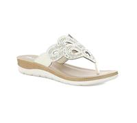 inblu Infradito Donna Eleganti con Decoro Traforato e Strass - Comode e Raffinate, Plantare Imbottito in Ecopelle - Perfette per Estate, Mare e Tempo Libero