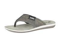 inblu Infradito Uomo in Ecopelle con Fascia Alta in Tessuto e Plantare Imbottito, dal 39 al 46, Grigio, 41 EU