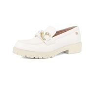 inblu Mocassini Donna Carrarmato con Catena Bicolore, Bianco, 39 EU