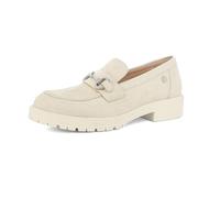 inblu Mocassini Donna Carrarmato con Fibbia Argento Brillantinata, Naturale, 37 EU