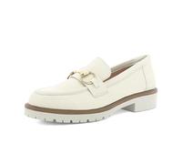 inblu Mocassini Donna in Ecopelle con Carrarmato e Fibbia Argentata, dal 35 al 41, Naturale, 40 EU