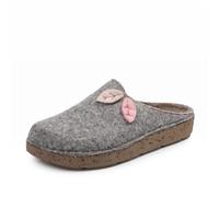 Inblu Pantafole Calde In Lana Argento - Taglia 39 [25.5cm] Scarpe Donna Ciabatte