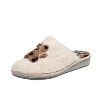Inblu Pantofole Calde In Tessuto Beige - Taglia 40 [26.2cm] Scarpe Donna