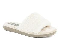 Inblu Pantofole Cozy Aperte pelliccetta, Donna, Naturale, 36 EU