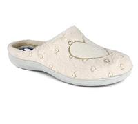 Inblu Pantofole Cuore Peluche, Donna, Ghiaccio, 38 EU