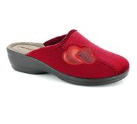 Inblu Pantofole Cuori abbracciati, Donna, Bordeaux, 39 EU