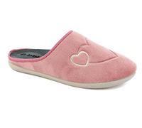 Inblu Pantofole Cuoricini Ricamati, Donna, Salmone, 36 EU