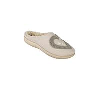 Inblu Pantofole donna con ecopelliccia e cuore - beige