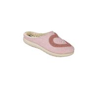 Inblu Pantofole donna con ecopelliccia e cuore - rosa