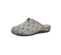 inblu Pantofole Donna con Fantasia a Pois e Plantare Imbottito, Suola con Rialzo 3,5 cm, Antracite, 40 EU