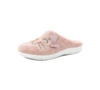 inblu Pantofole Donna con Gattino e Fiocco Glitterato, Ciabatte Invernali con Sottopiede Imbottito in Morbido Tessuto, Rosa, 35 EU