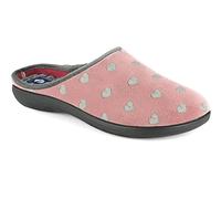 Inblu | Pantofole Donna Cuoricini, Soffice Sottopiede In Tessuto Imbottito, Comode Calde e Flessibili, Colore Salmone, 36