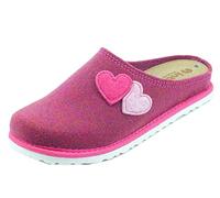 Inblu | Pantofole Donna Ecofriends con Cuore, Fodera e Tomaia Realizzate da Materiale Riciclato, Plantare Estraibile Ricoperto in Vera Pelle, Colore Azalea, 36