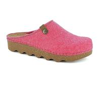 inblu Pantofole Donna ECOFRIENDS con Plantare in Pelle, Ciabatte Invernale con Sottopiede Estraibile35/41, Fucsia, 39 EU