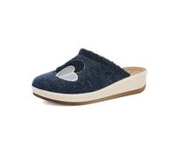 inblu Pantofole Donna Effetto Lana con Fantasia Tartan, Suola Leggera e Flessibile, Turchese, 40 EU