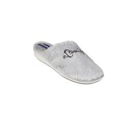 inblu Pantofole Donna Fluffy con Fibbia, Calde e Morbide, Soffice Sottopiede in Tessuto Imbottito, Grigio, 38 EU