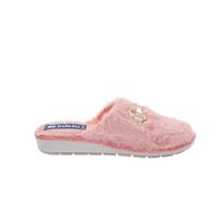 inblu Pantofole Donna Fluffy con Fibbia, Calde e Morbide, Soffice Sottopiede in Tessuto Imbottito, Rosa, 40 EU
