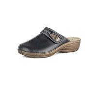 inblu Pantofole Donna in Ecopelle con Plantare in Vera Pelle e Chiusura a Strappo Fantasia Pitonata, 36 EU