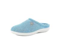 inblu Pantofole Donna in Spugna con Applicazione a Forma di Fiorellino, Suola Poliuretanica, Azzurro, 36 EU