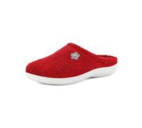 inblu Pantofole Donna in Spugna con Applicazione a Forma di Fiorellino, Suola Poliuretanica, Rosso, 40 EU
