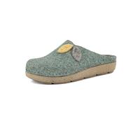 inblu Pantofole Donna Invernali Ciabatte Ragazze Calde Ecopelliccia Zoccoli Donna con Foglie ED0013 (Verde Menta, 40)