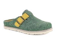 inblu Pantofole Donna Invernali Ciabatte Ragazze Ecofriends con Fibbia Sottopiede Estrabile Pelle CS0038 (Verde Menta, 40)