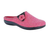 inblu Pantofole ECOFRIENDS in Feltro con Fiore, Suola Realizzata con Materiali di Recupero, 35/41, Donna, Fucsia, 36 EU