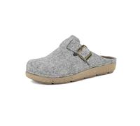 inblu Pantofole ECOFRIENDS, Zoccoli Donna con Fibbia Regolabile, Suola e Tomaia in Materiale Riciclato, Argento, 39 EU