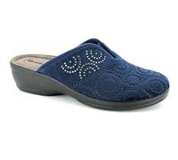 Inblu Pantofole Fantasia Cerchi, Donna, Blu, 39 EU