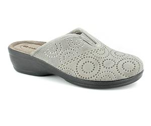 Inblu Pantofole Fantasia Cerchi, Donna, Grigio, 36 EU