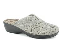 Inblu Pantofole Fantasia Cerchi, Donna, Grigio, 38 EU